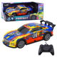Rc Racing Car With A Glowing Body Blue And Yellow