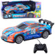 Remote Controlled Racing Car With Light-up Case Orange And Turquoise