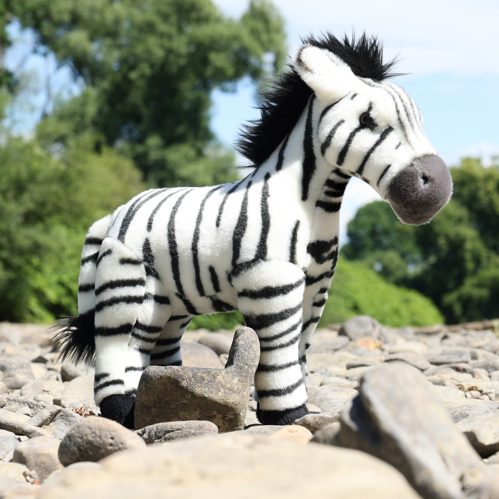 Peluche Zebra 30 Cm Ecologico
