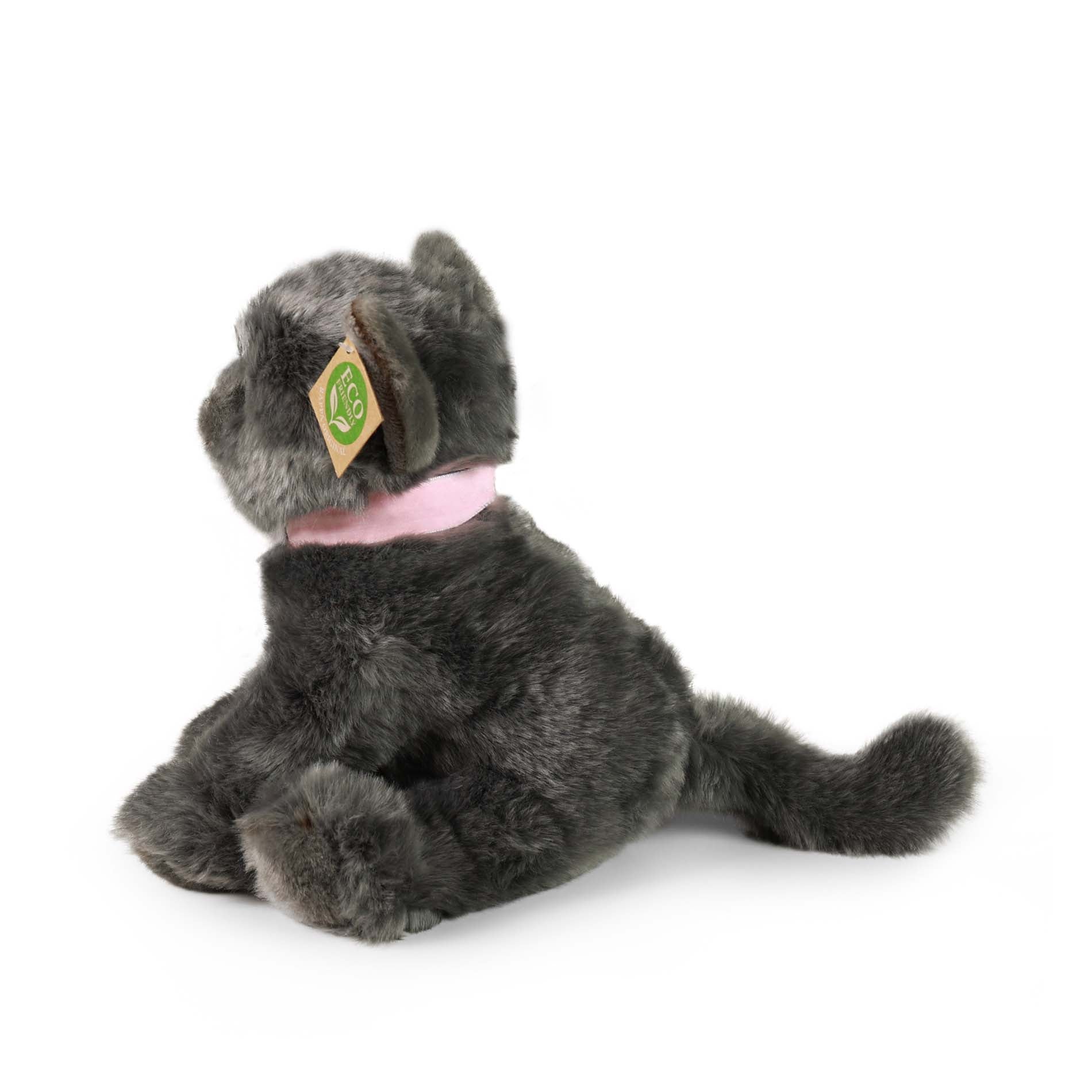 Plush Cat Gray 25 Cm Eco-friendly