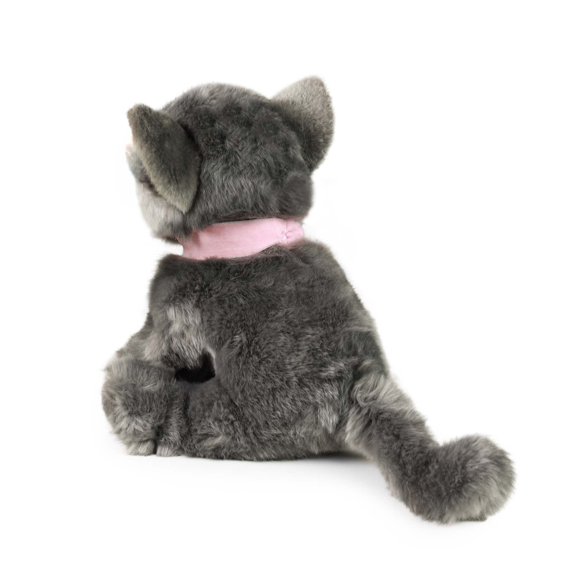 Plush Cat Gray 25 Cm Eco-friendly