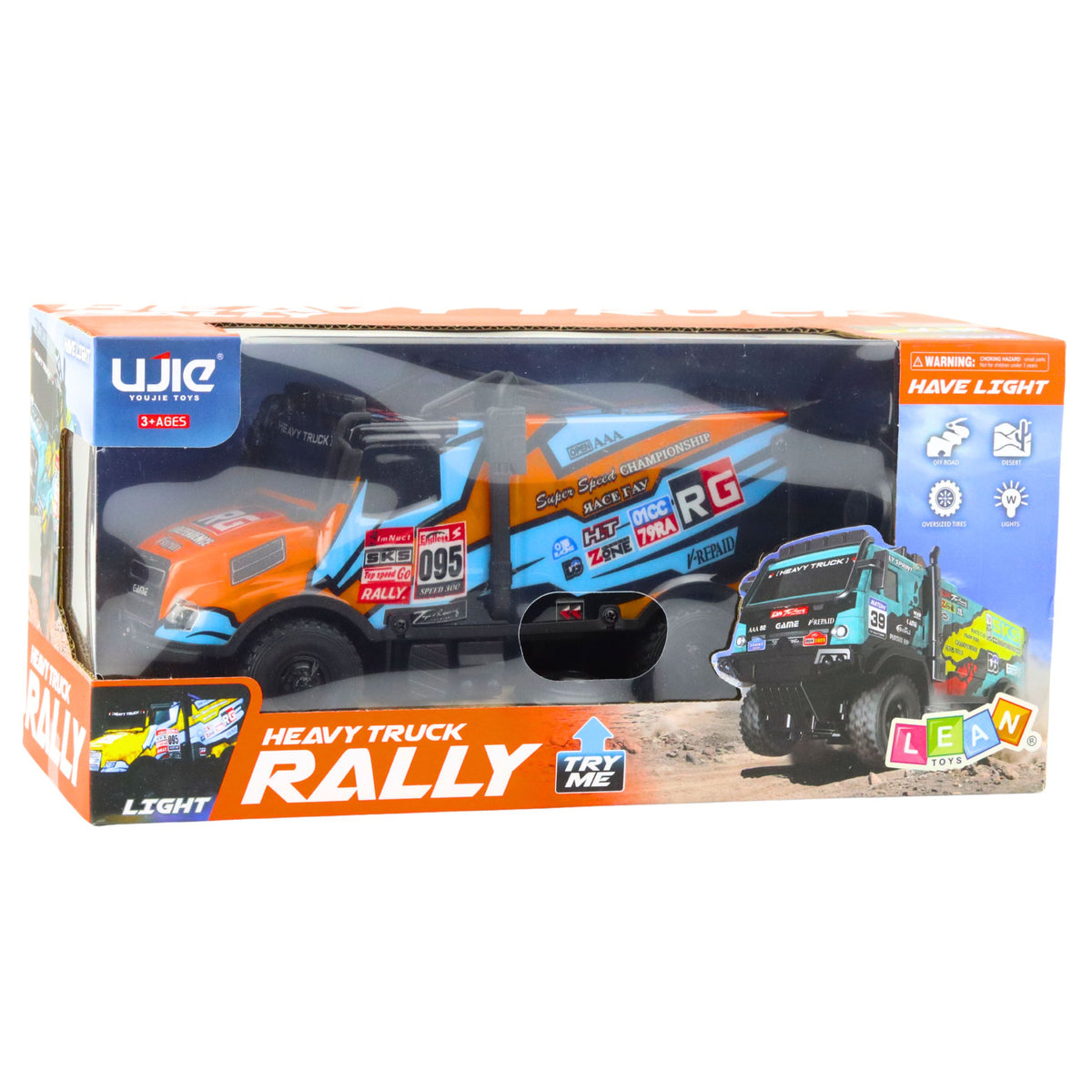 Rc Truck Remote Controlled Car With Illuminated Body Orange
