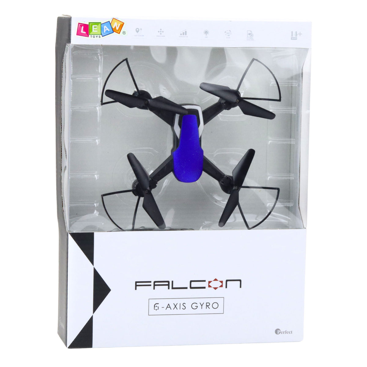 Drone Six-axis Gyroscope Led Lights 360° Rotation Blue