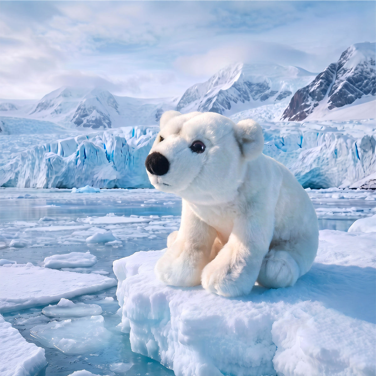 Peluche Orso Polare 22 Cm Ecologico