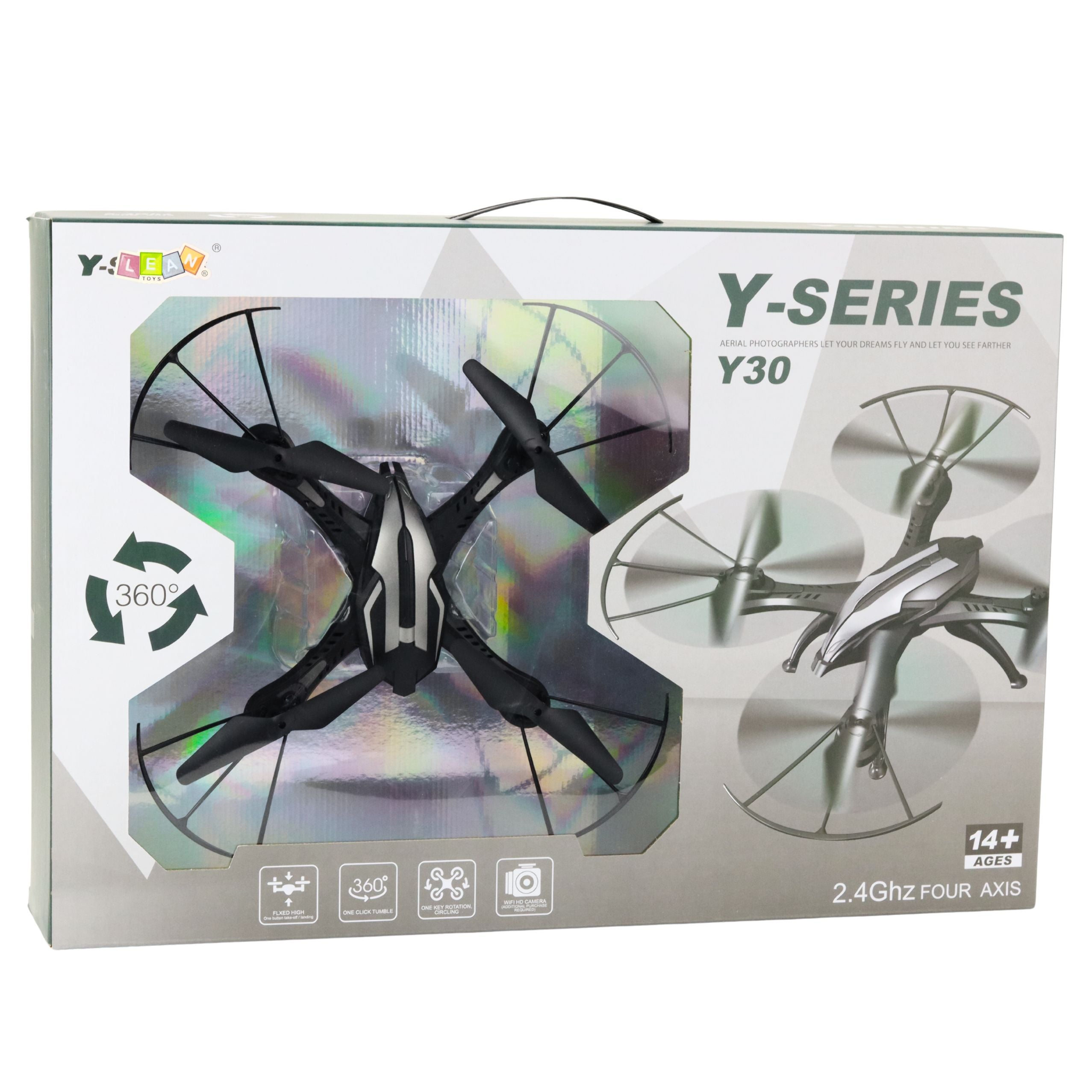 Y30 Remote Controlled Drone Led Lights Light Gyroscope 360° Rotation