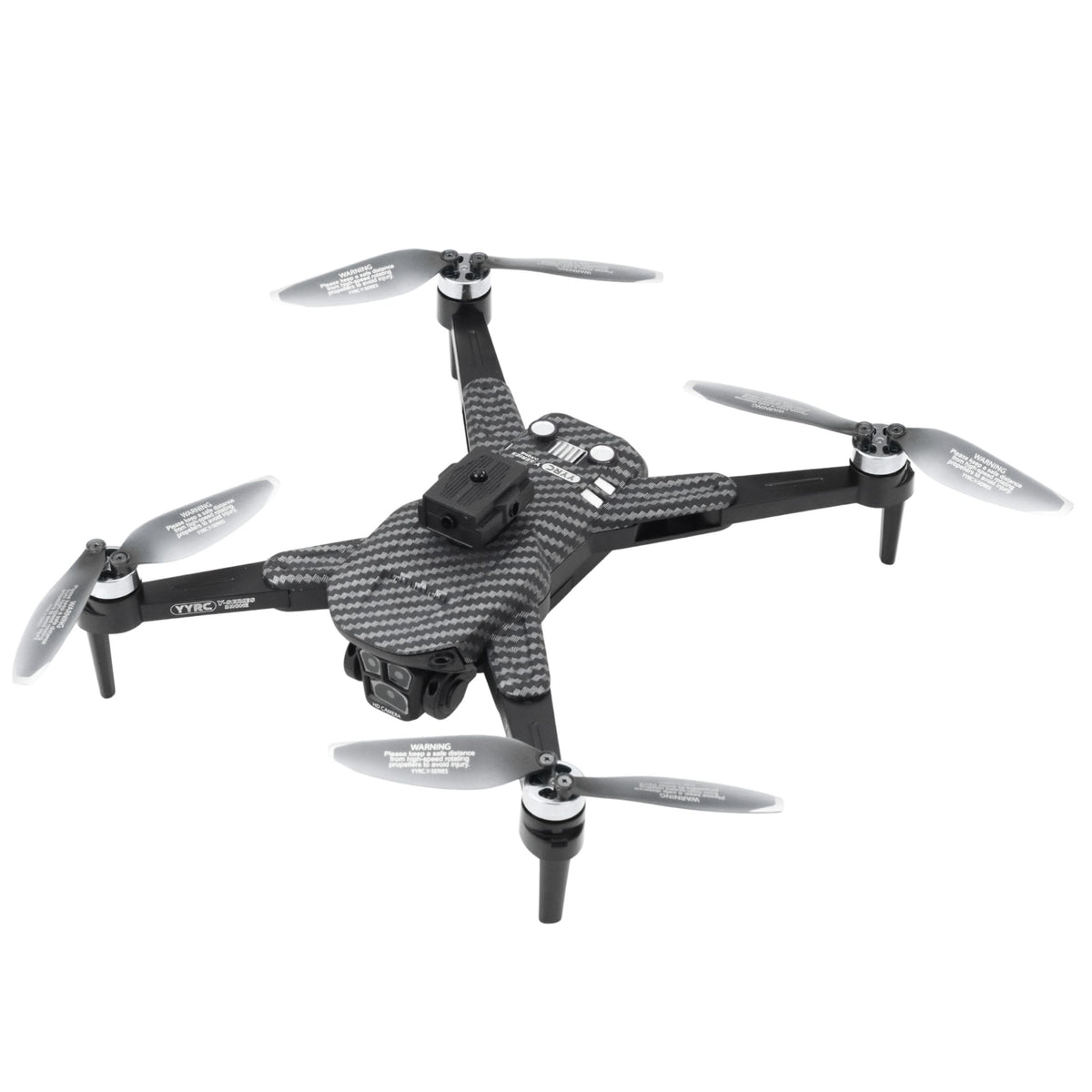 Drone Y329 Hd Kamera Wifi Led Lights App Black Carbon
