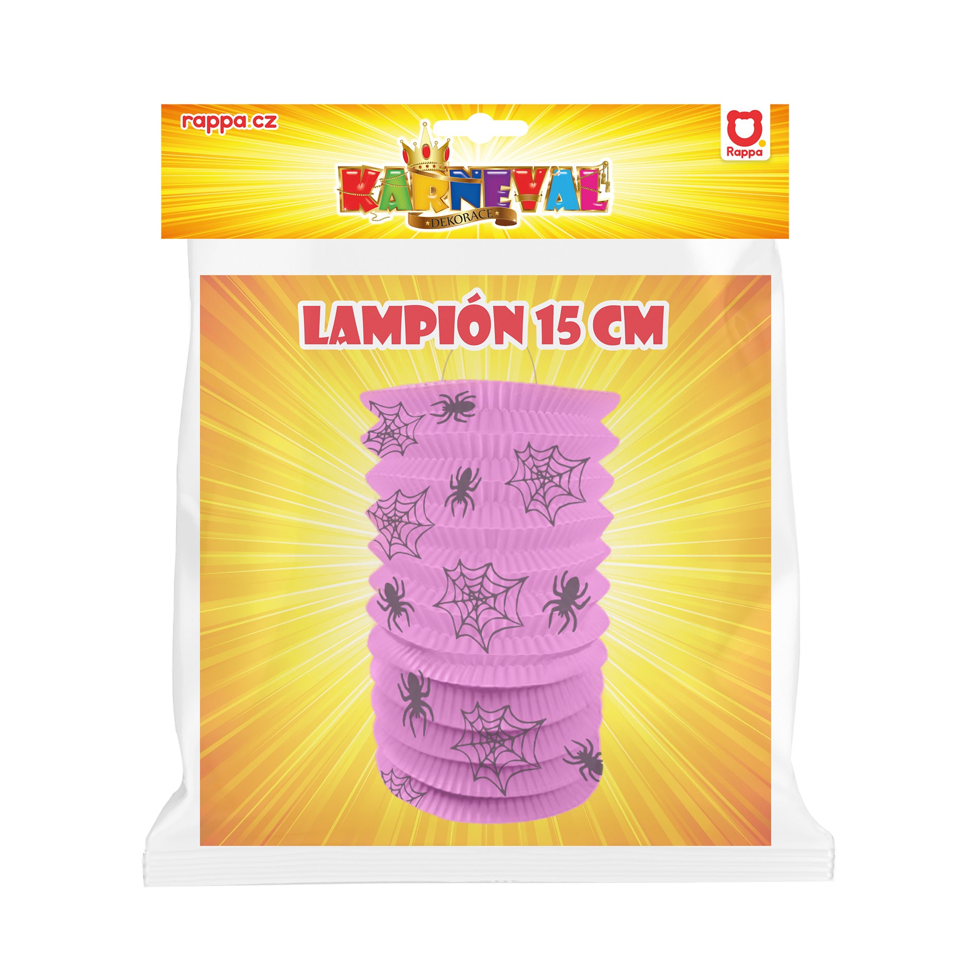 Lantern Halloween Spiders 15 Cm