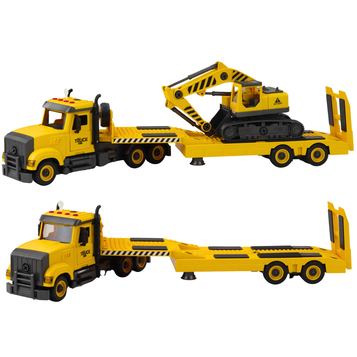 Diy Tow Truck Turning Crawler Excavator Lights Sounds