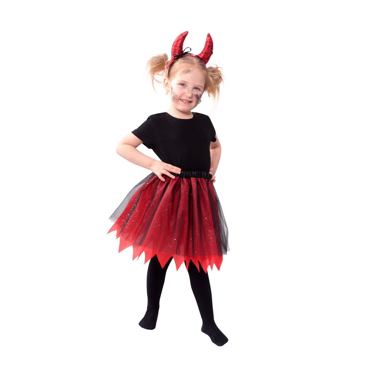 Éadaí Leanaí Devil Tutu Sciorta Le Accs.