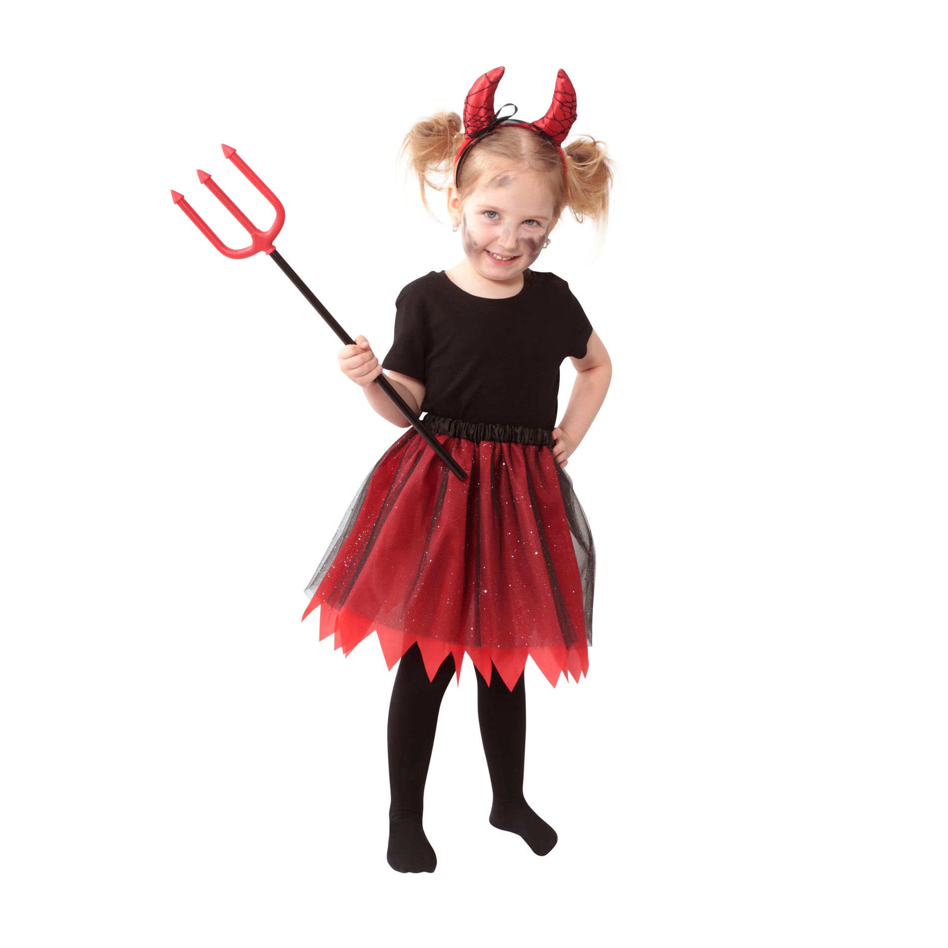 Children Costume Devil Tutu Skirt With Accs.