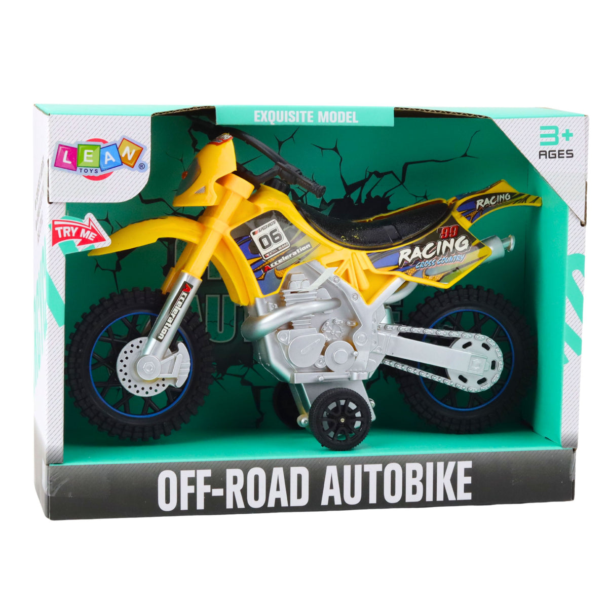Off-road Cross Bike Drive Lights Sounds Yellow