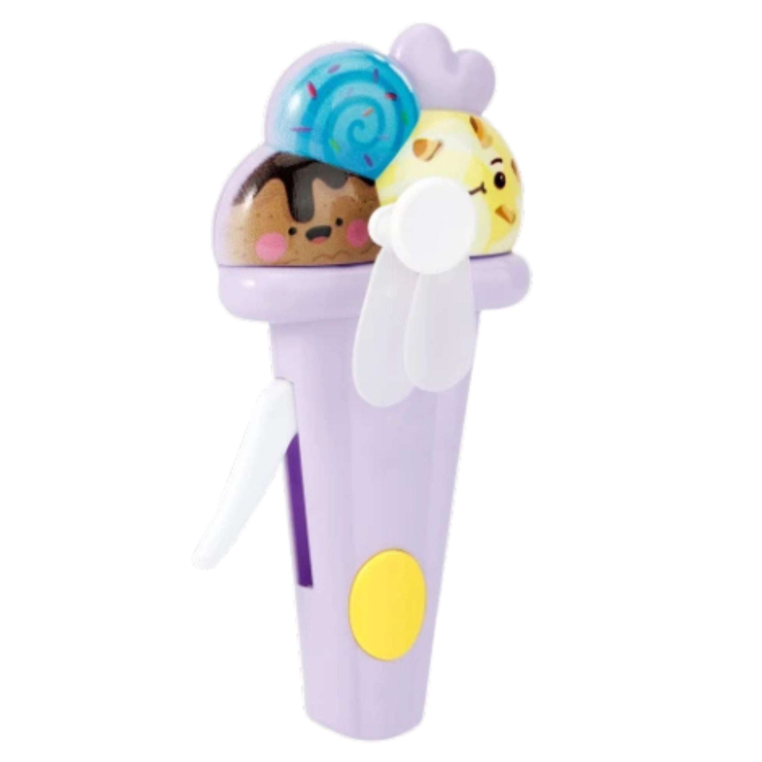 Pinwheel Fan For Children Mechanical Drive Ice Cream Mix Color