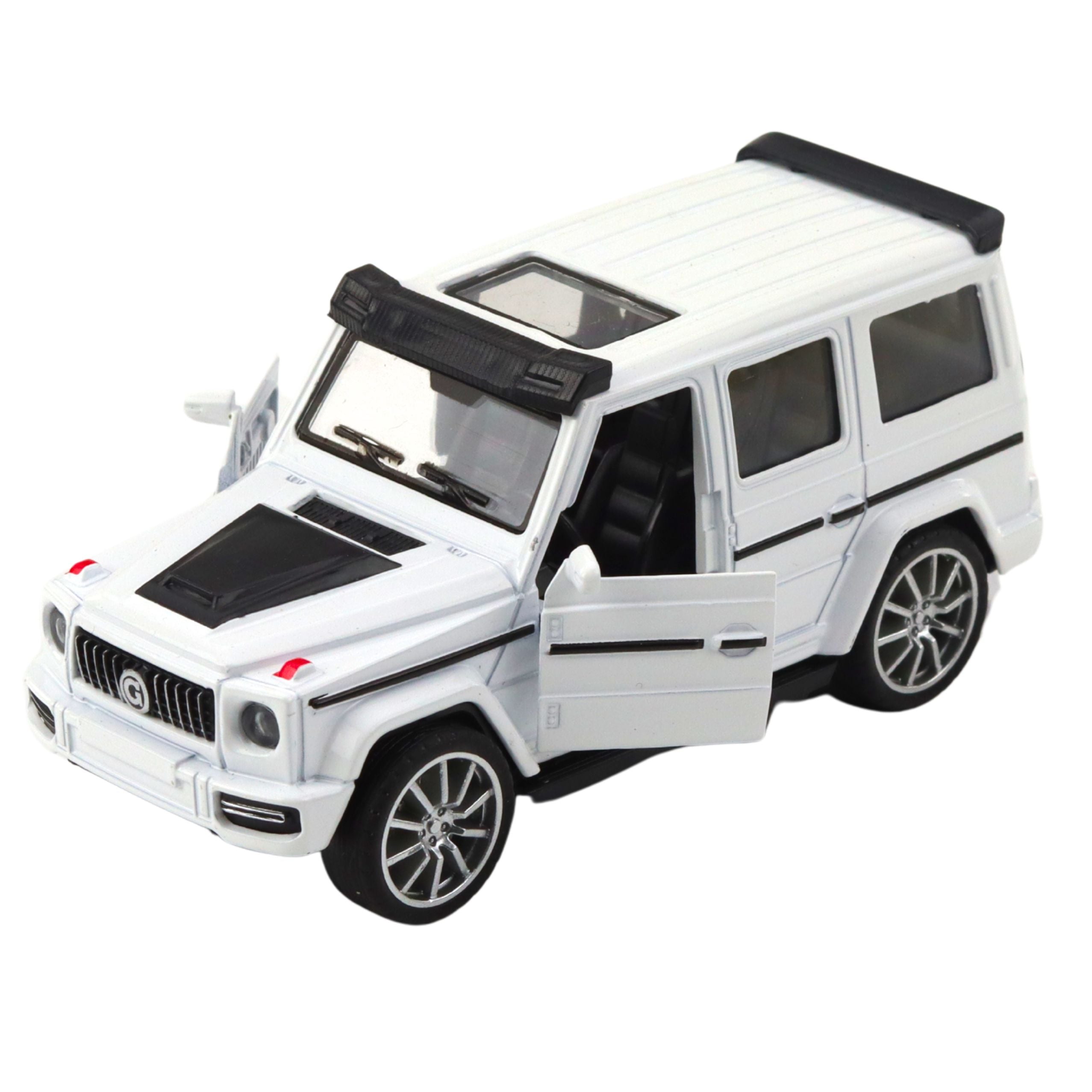 Off-road Suv Car Metal Pull-back Drive Opening Doors Mix