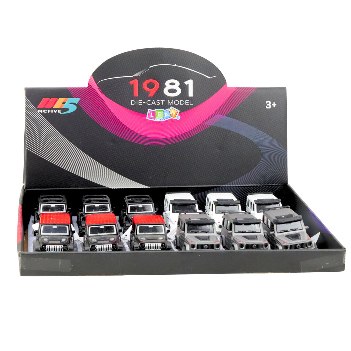 Off-road Suv Car Metal Pull-back Drive Opening Doors Mix