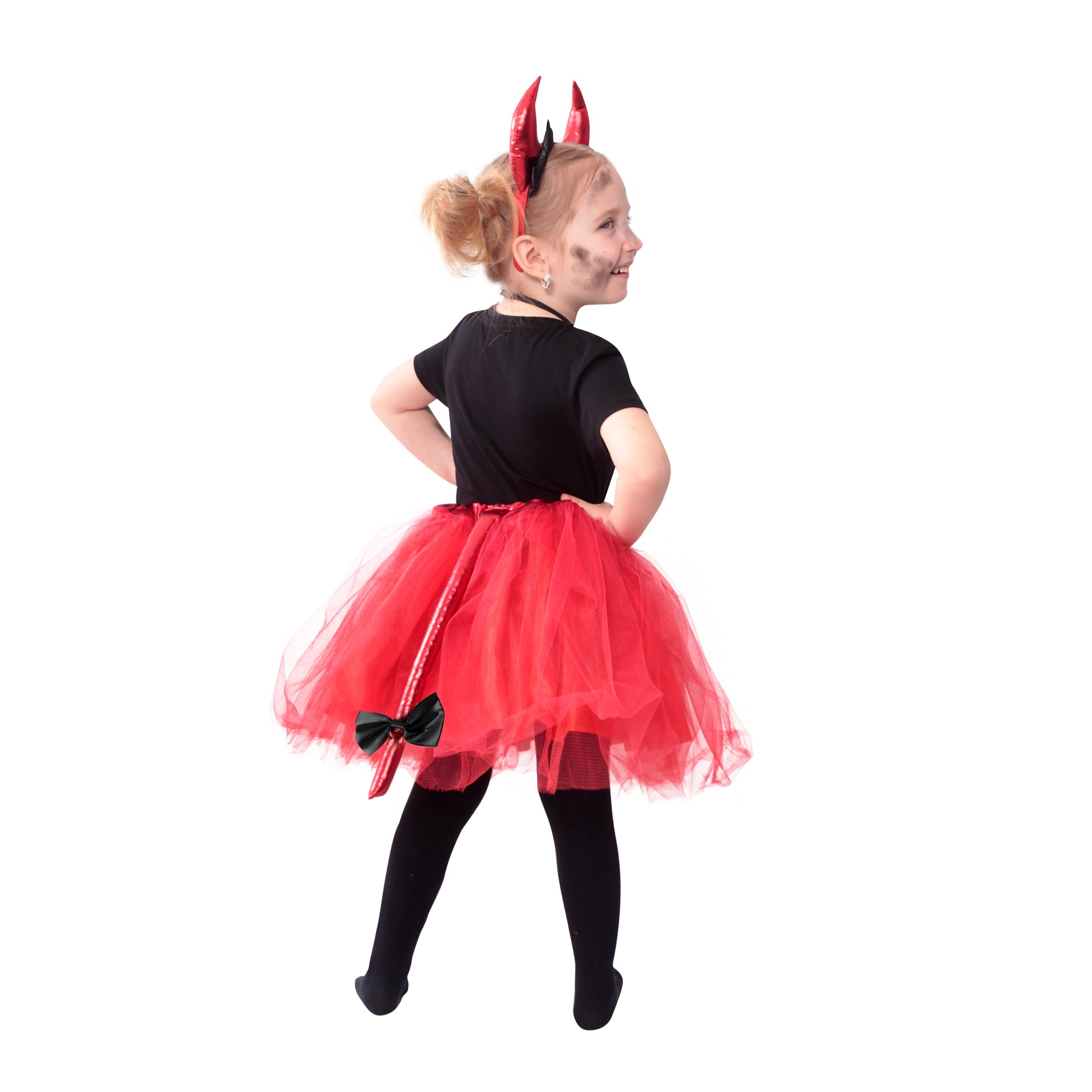 Children Costume Devil Tutu Skirt With Accs.