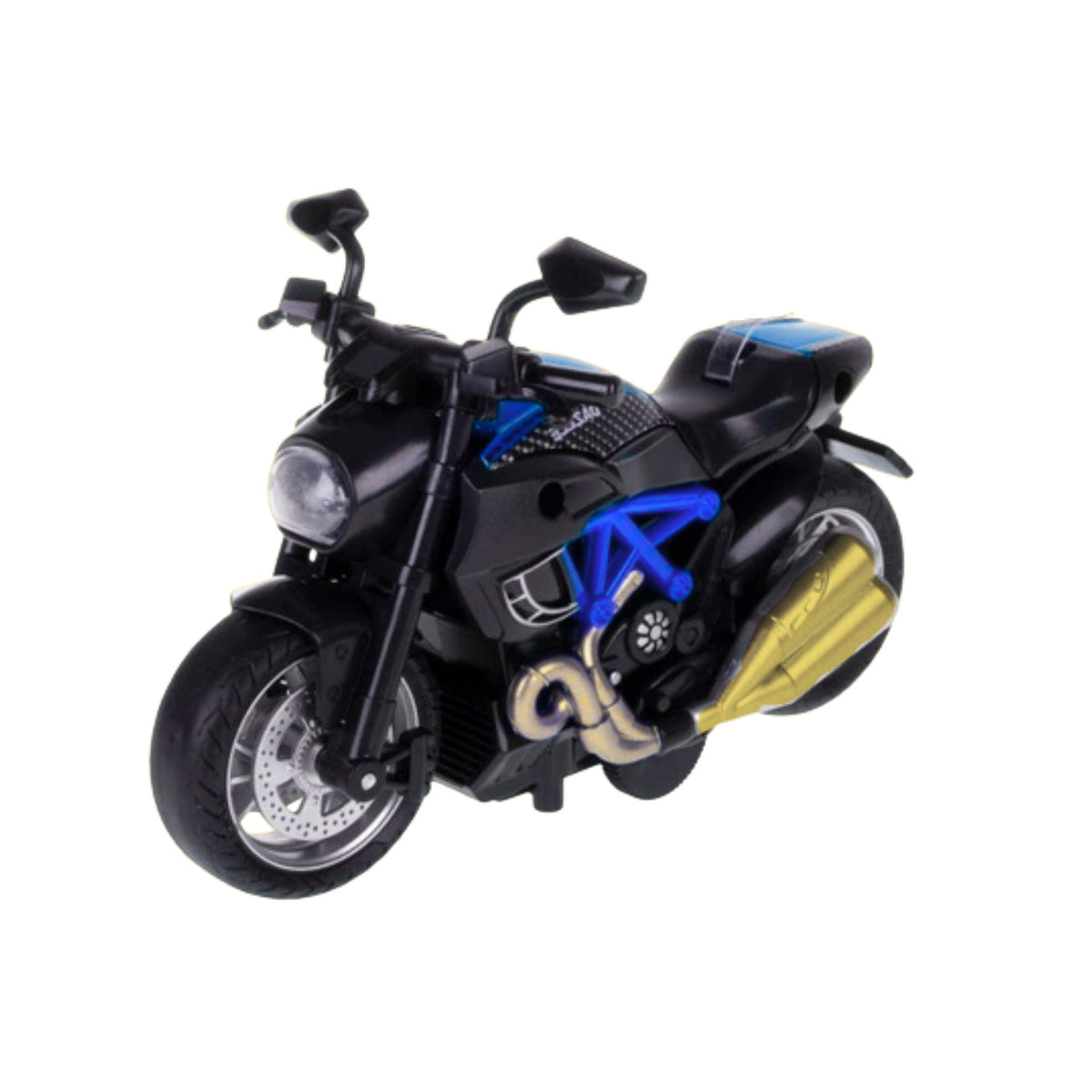 Motorcycle To Assemble Twisting Metal 1:14 Diy Blue