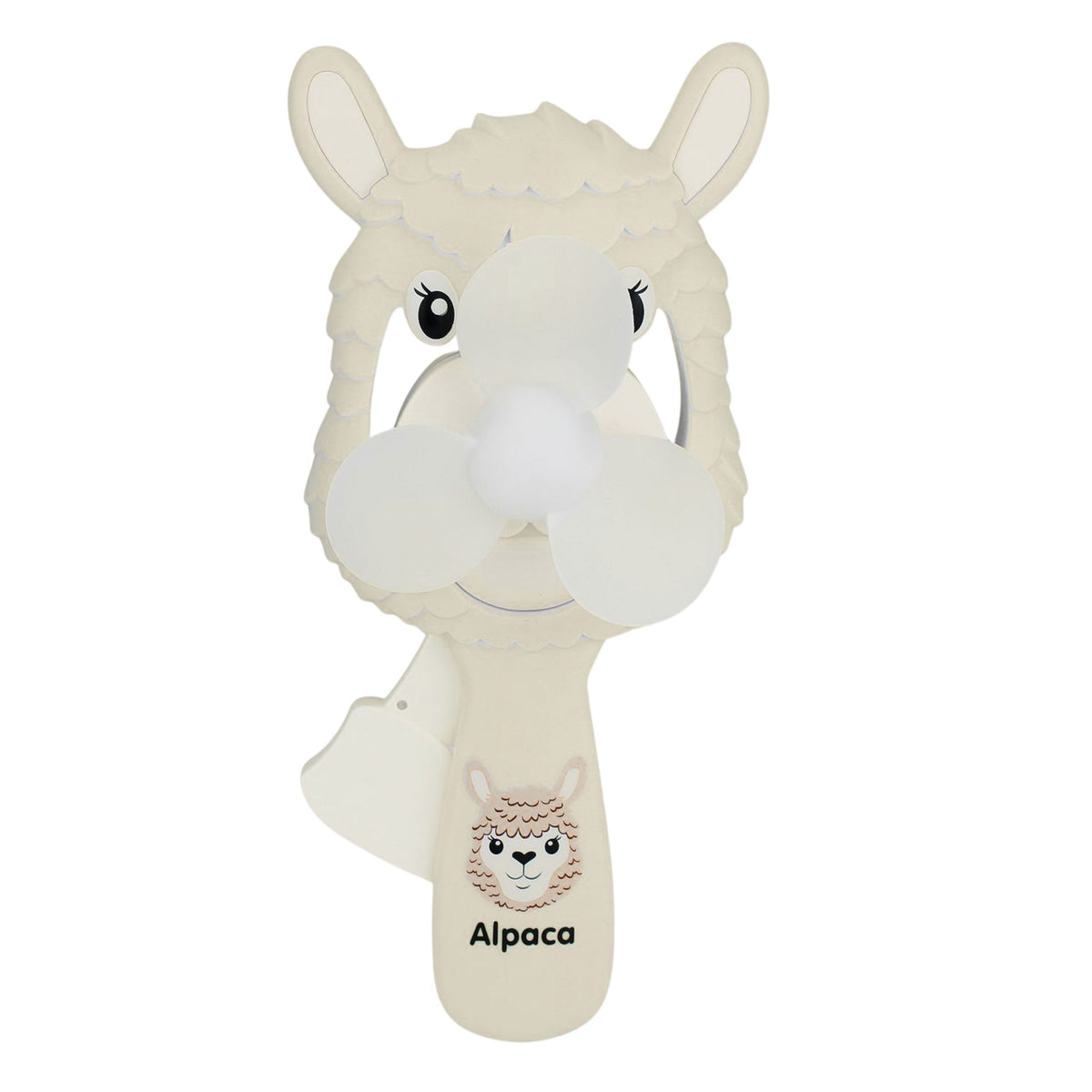 Pinwheel Mechanical Hand Fan For Children Alpaca Mix