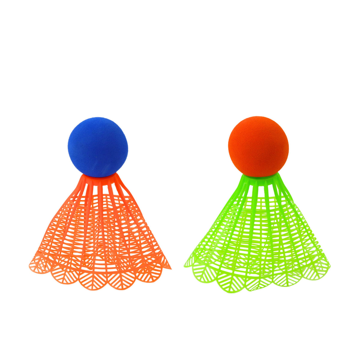 Badmintonschläger-set: 2 Schläger 2 Große Federbälle Und Ein Ball