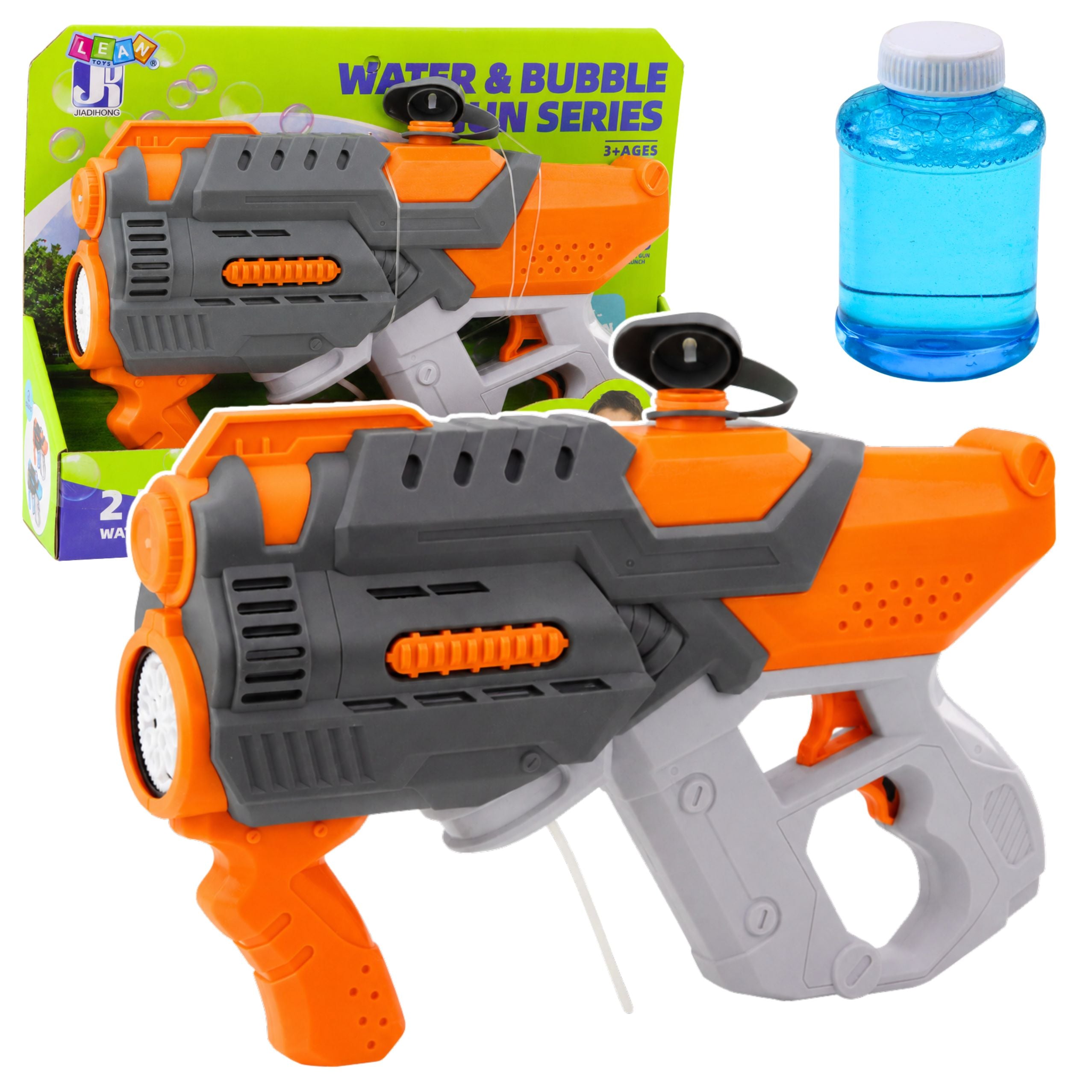 Electric Water Gun Soap Bubbles 2in1 Orange