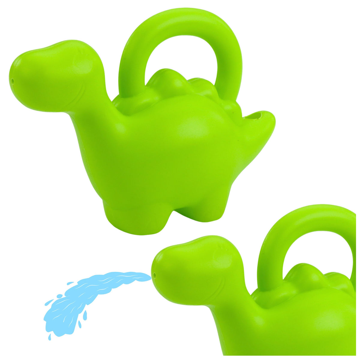 Small Plastic Watering Can For Children Dinosaur Green