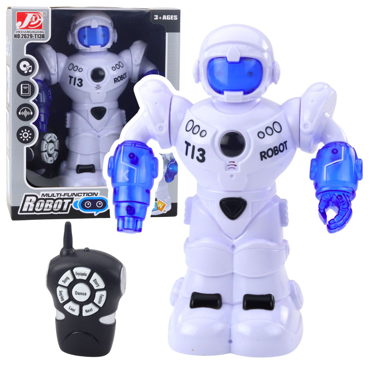 Intelligent Remote Controlled Robot With Rc Remote Control Lights And Sounds