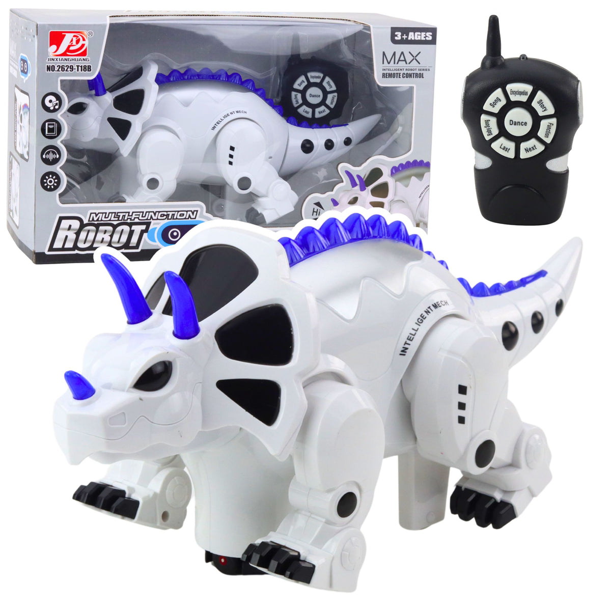 Smart Remote Controlled Rc Dinosaur Robot Triceratops