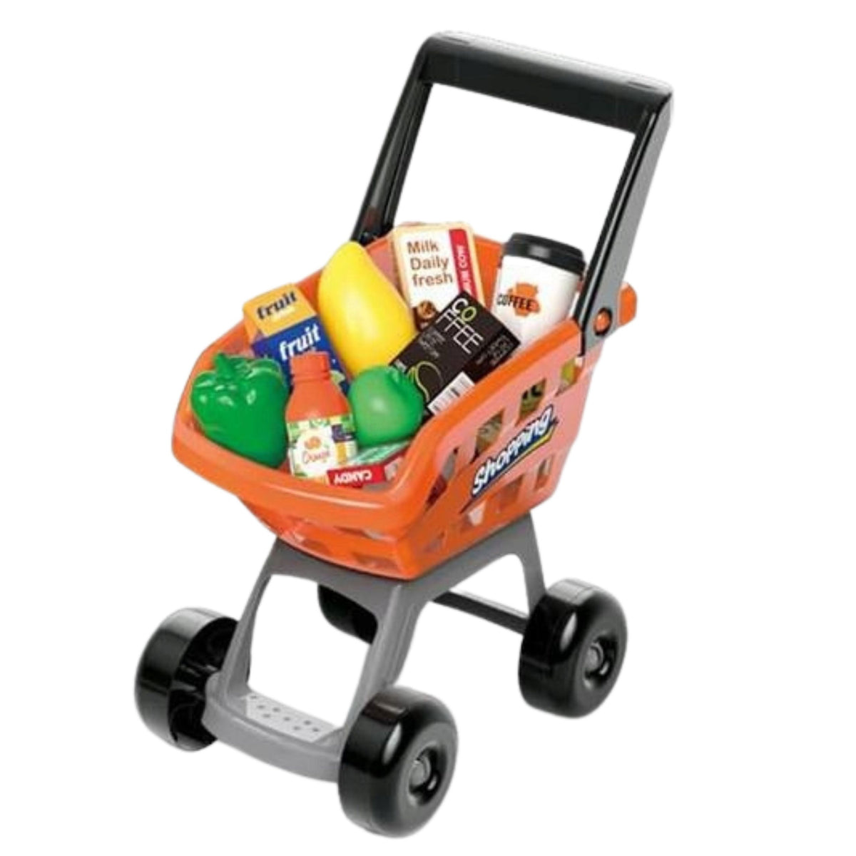 Shop Set Cash Register Trolley Scanner Supermarket Kids Shop
