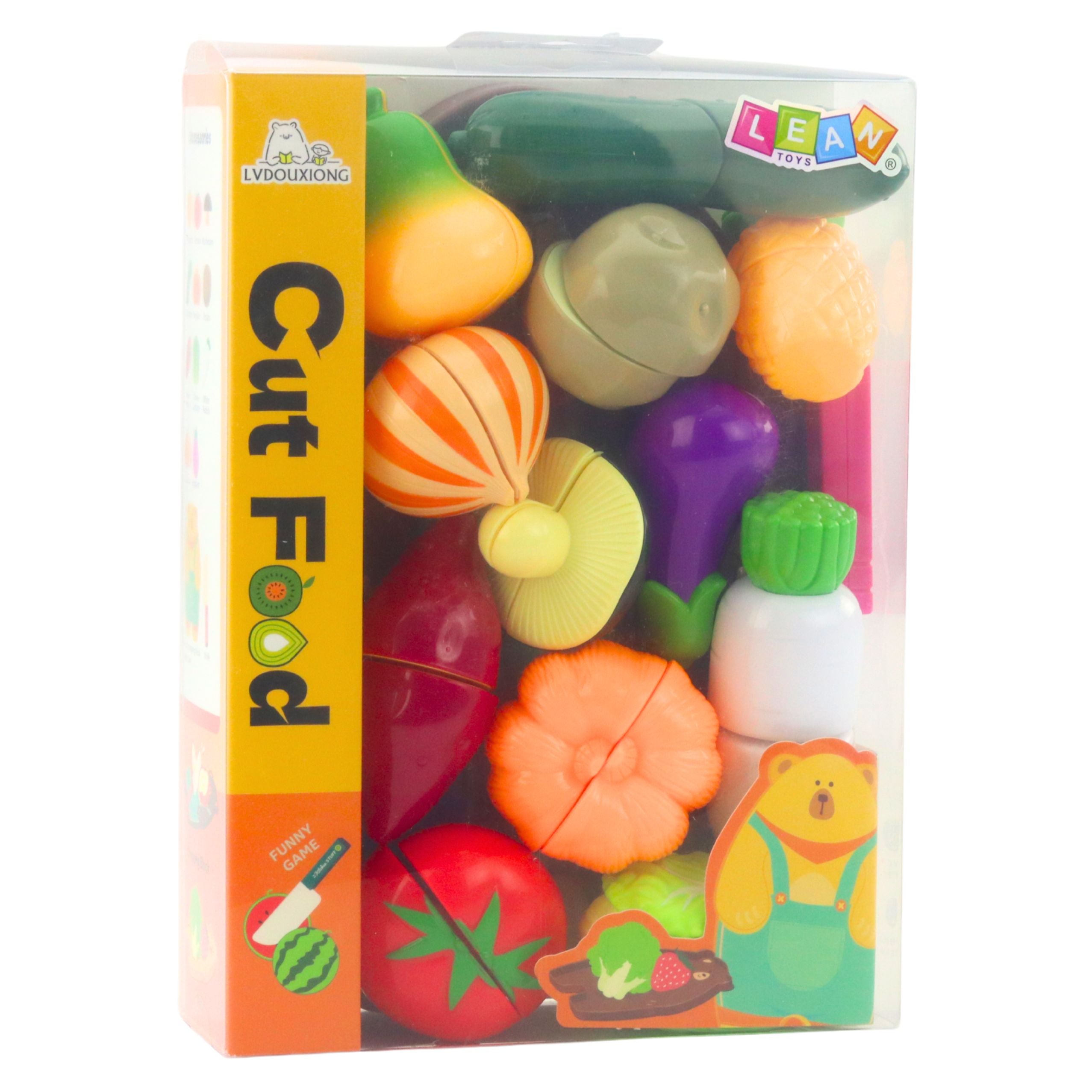 Conjunto de corte de vegetais faca acessórios educacionais para crianças