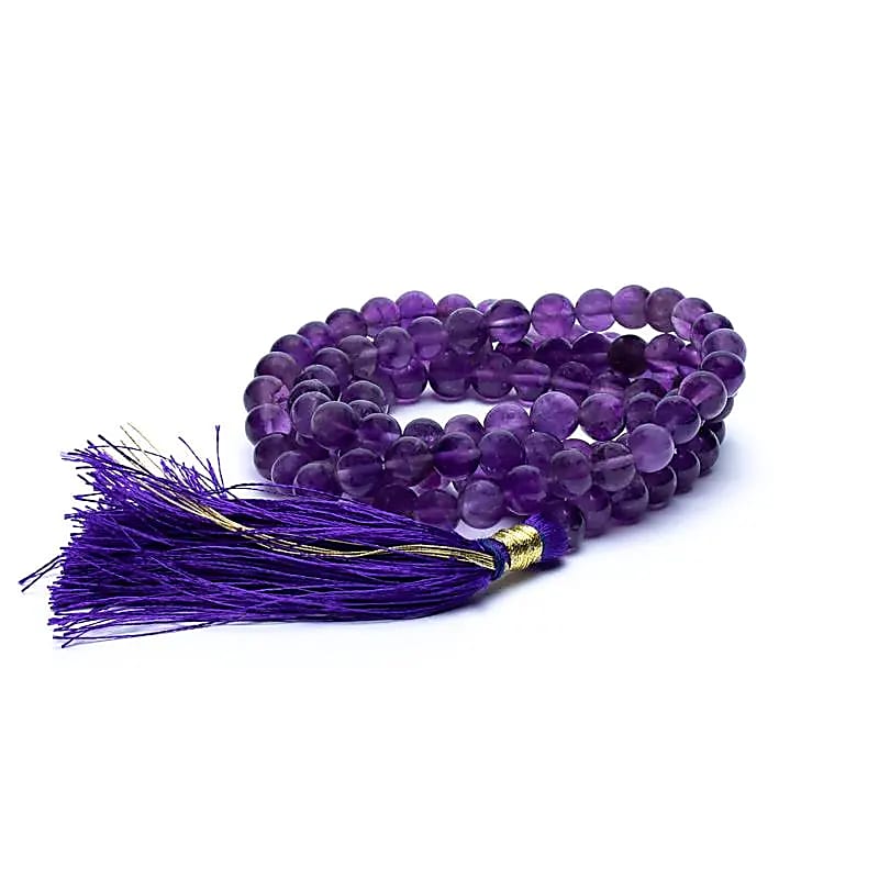 Mala Amethyst 108 margele - 0,7 Cm