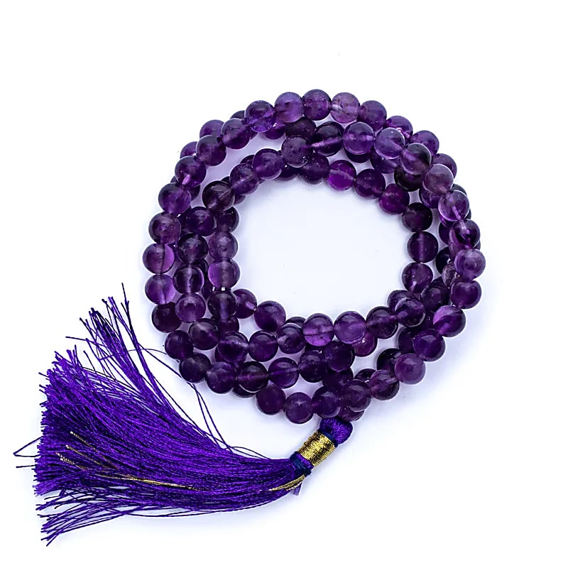 Mala Amethyst 108 margele - 0,7 Cm