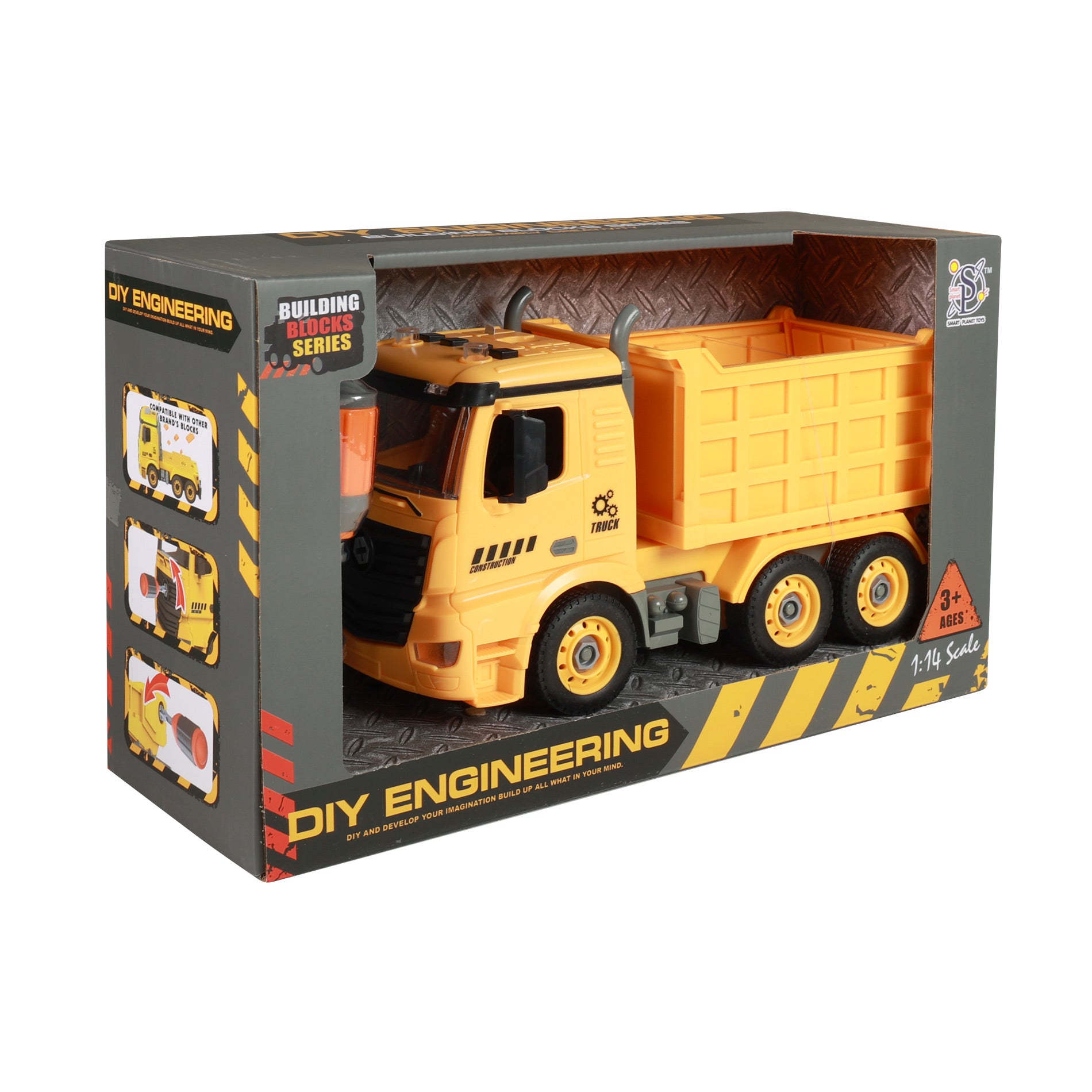 Auto, LKW, Kipper, Gelb, In, A, Box