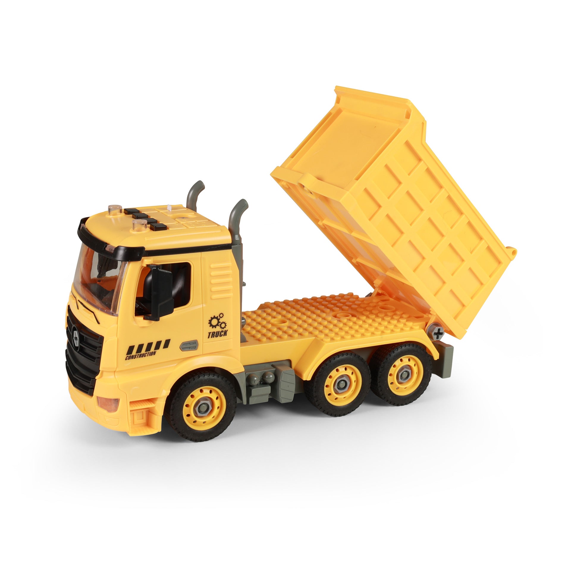 Auto, LKW, Kipper, Gelb, In, A, Box