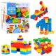 Set Of 3d Colorful Construction Blocks 180 Pcs.