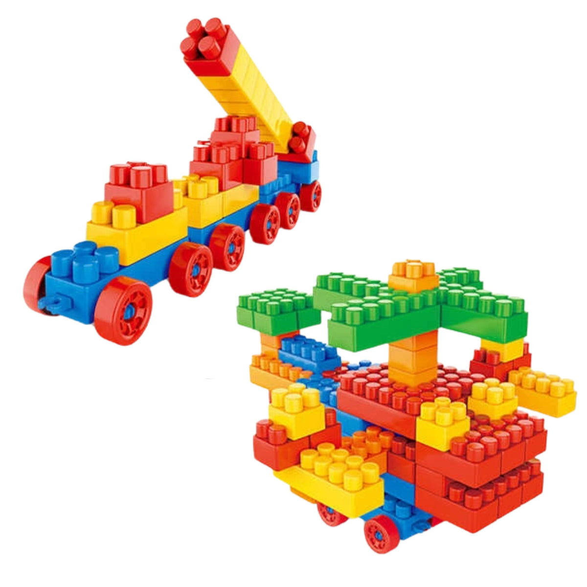 Set Of 3d Colorful Construction Blocks 180 Pcs.