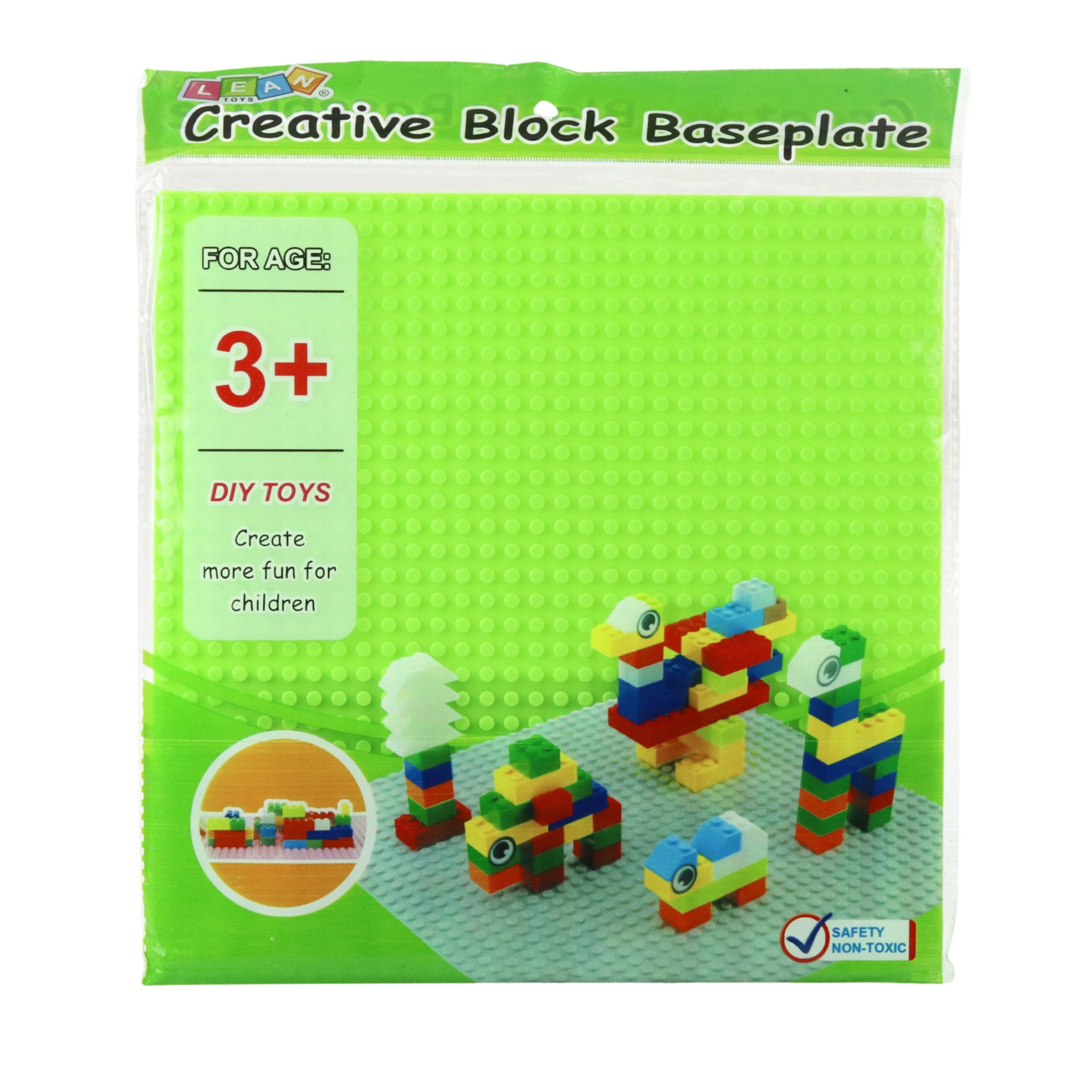 Construction Board For Building Blocks Light Green 25.5x25.5 Cm