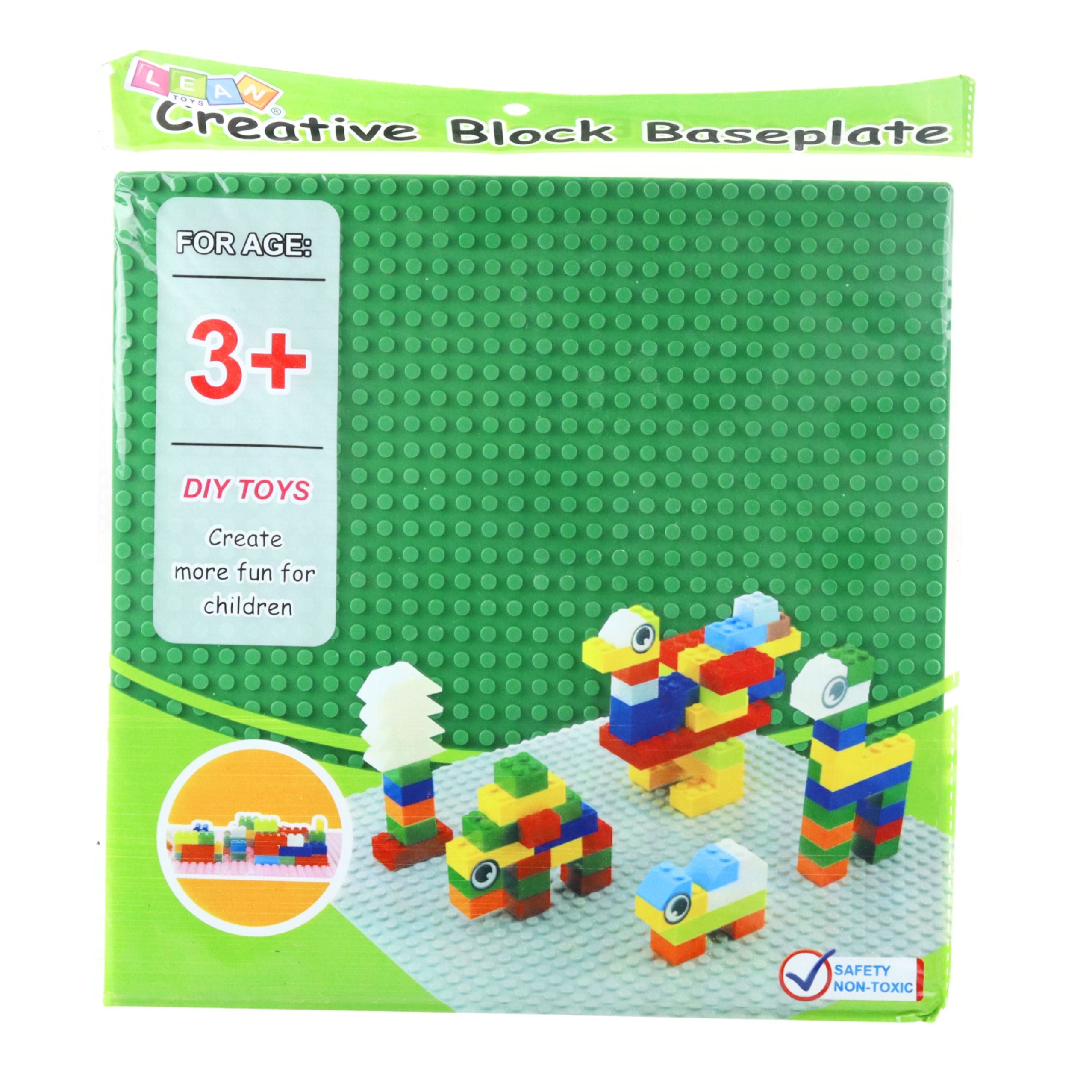 Construction Board For Building Blocks Dark Green 25.5x25.5 Cm