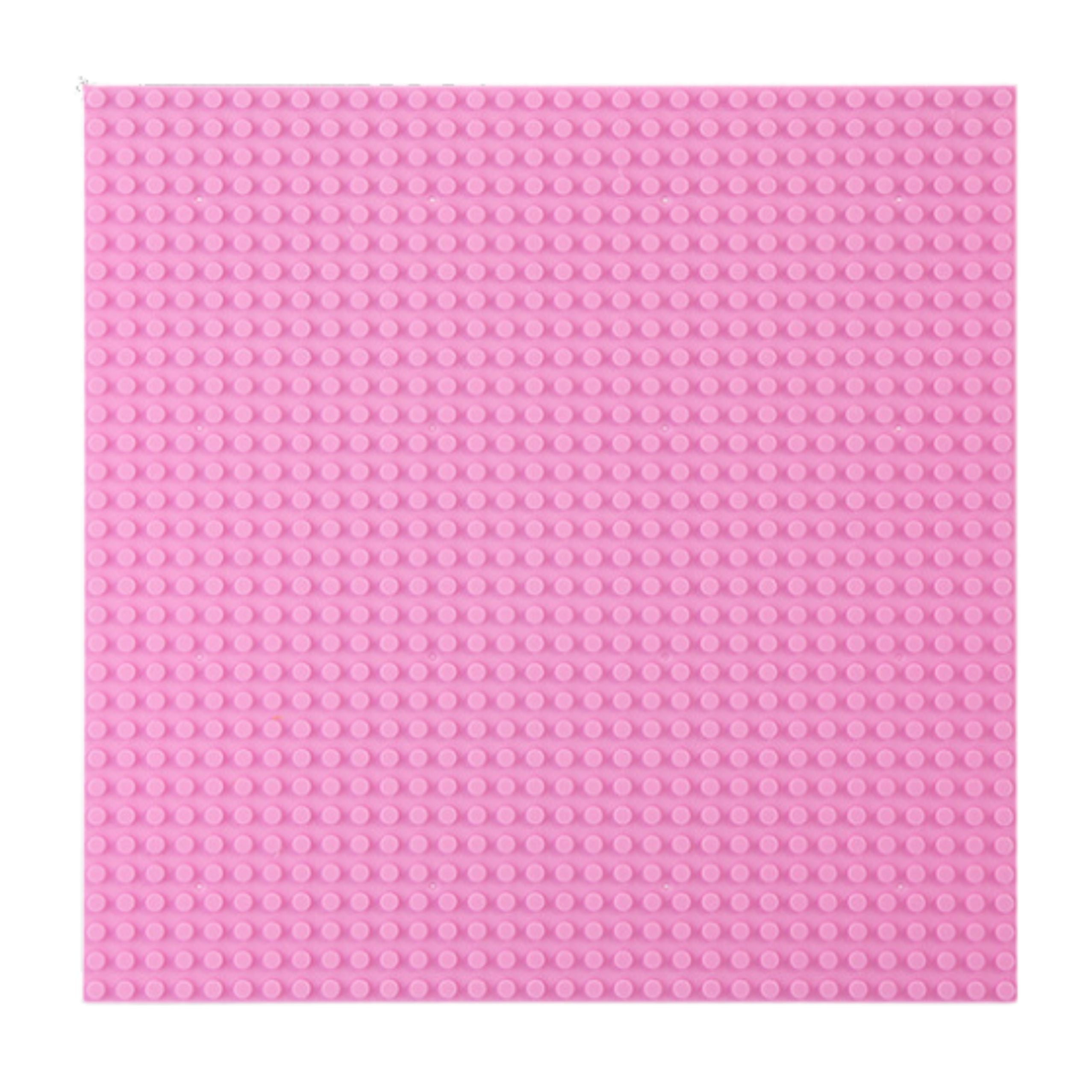 Construction Board For Building Blocks Pink 40x40cm
