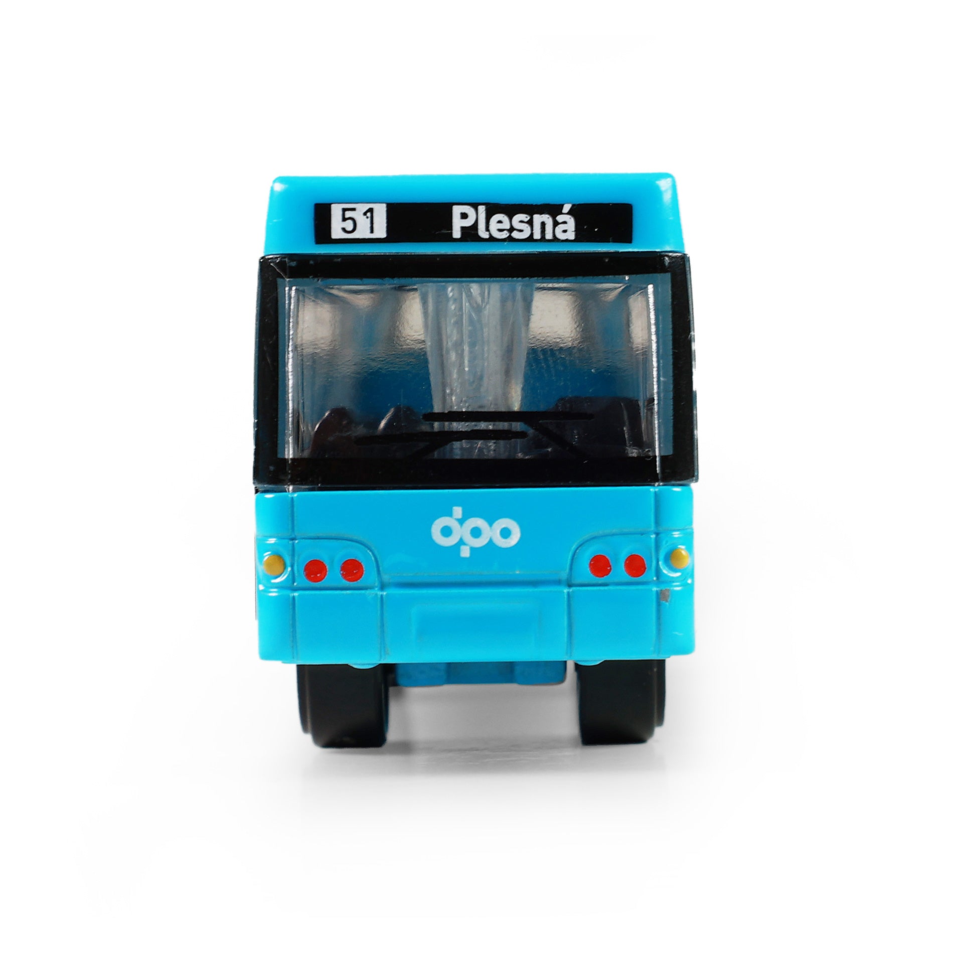 Ônibus metálico Dpo Ostrava Azul 8 cm