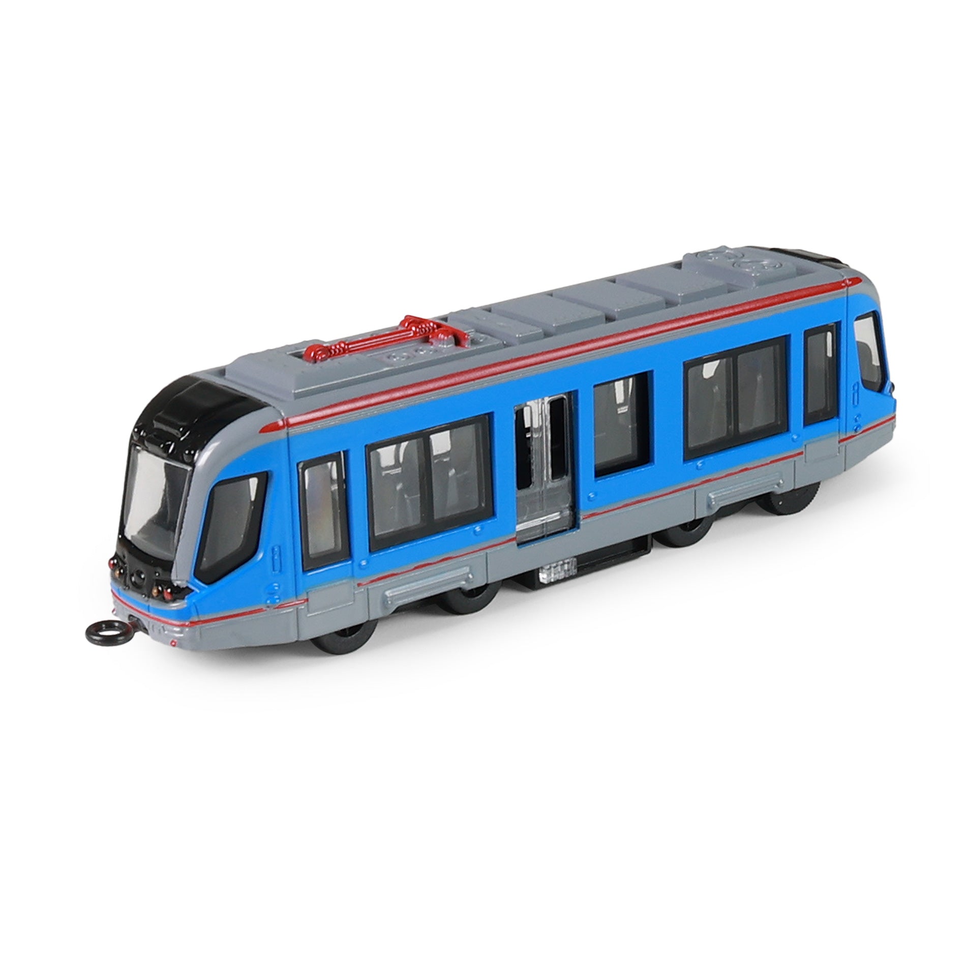 Tramvai Albastru Metalizat 20 Cm