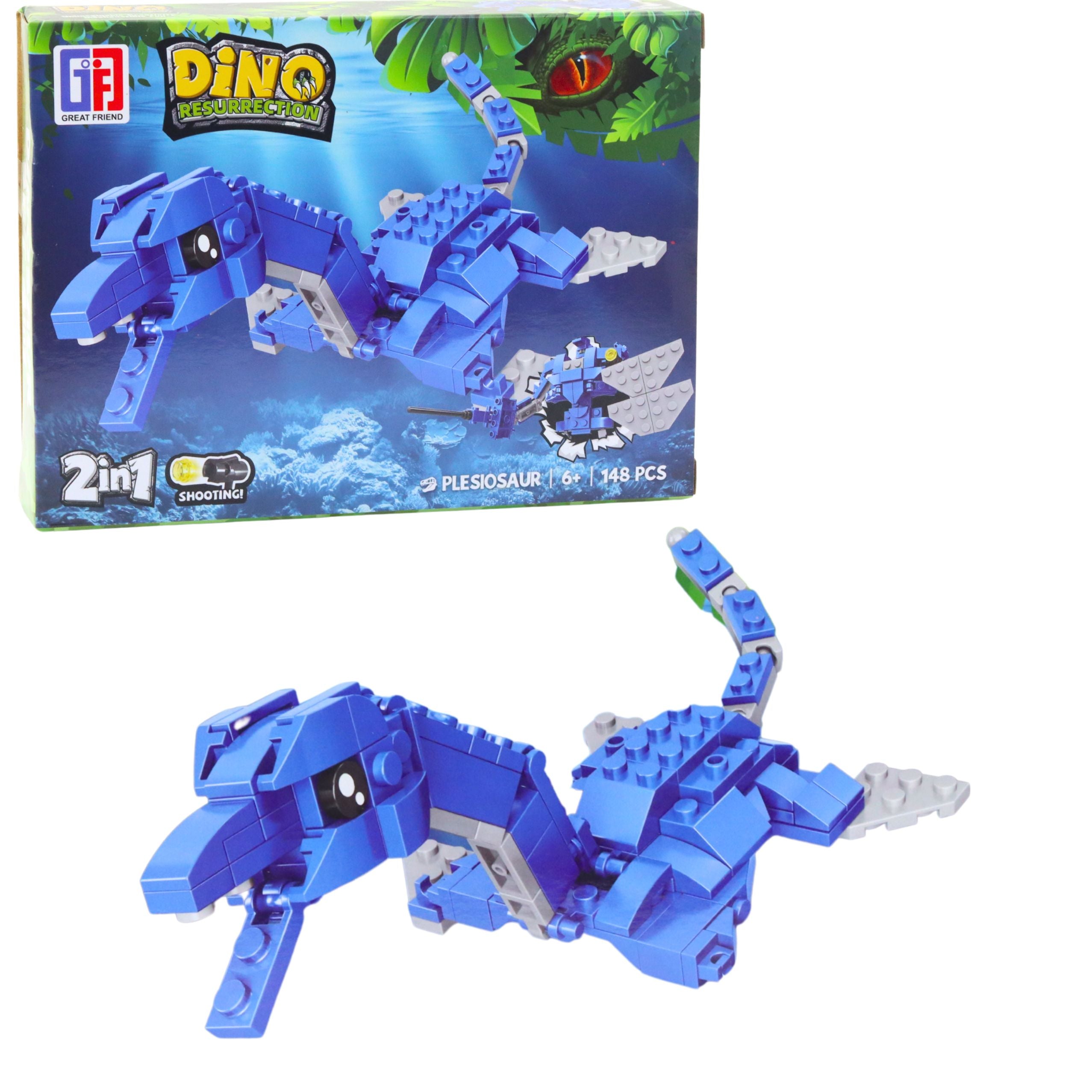 Construction Blocks Set Dinosaur Robot 2in1 148-175 Pcs Mix