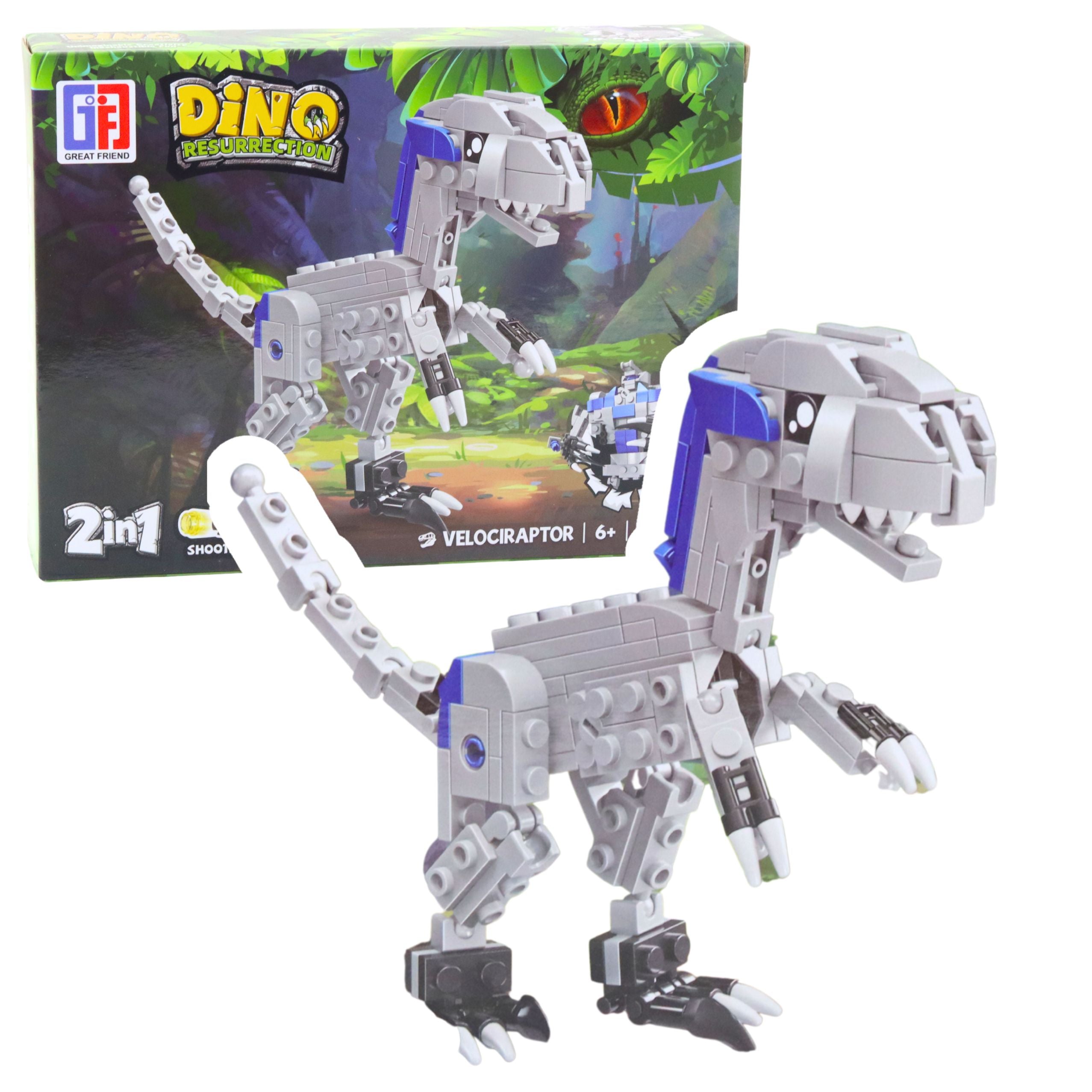 Construction Blocks Set Dinosaur Robot 2in1 148-175 Pcs Mix