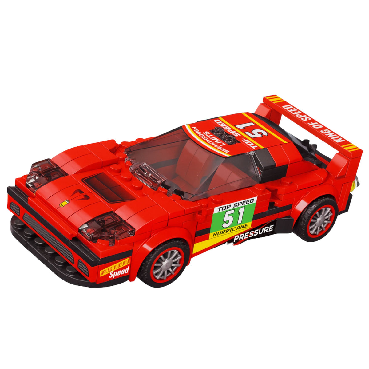 Construction Blocks Car Robot 2in1 Red Drive 329 Pcs.