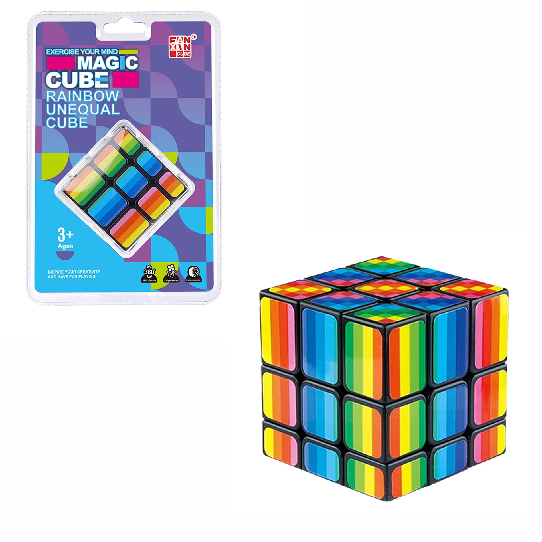 Puzzle dúhová magická kocka