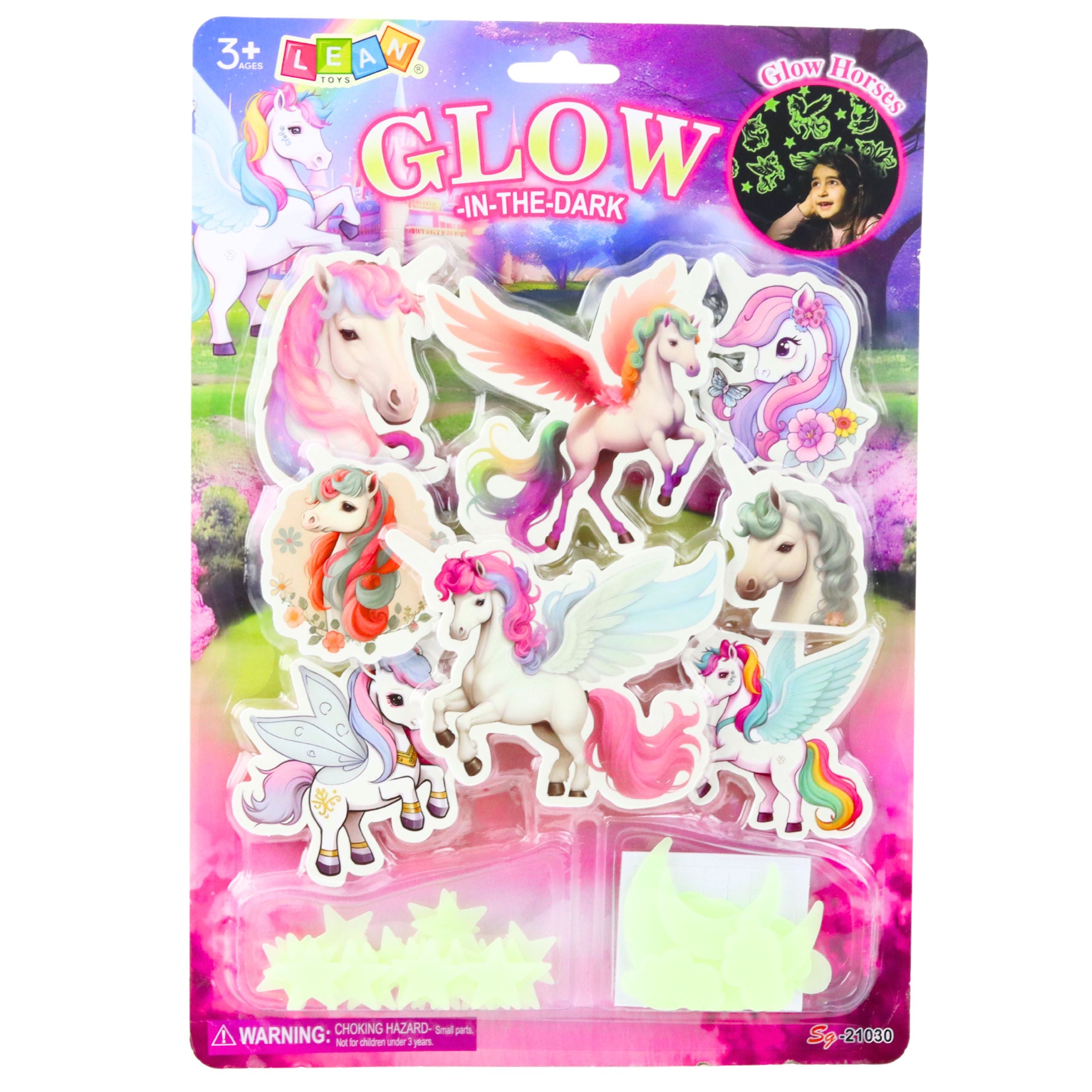 Fluorescent Wall Stickers Unicorns Stars