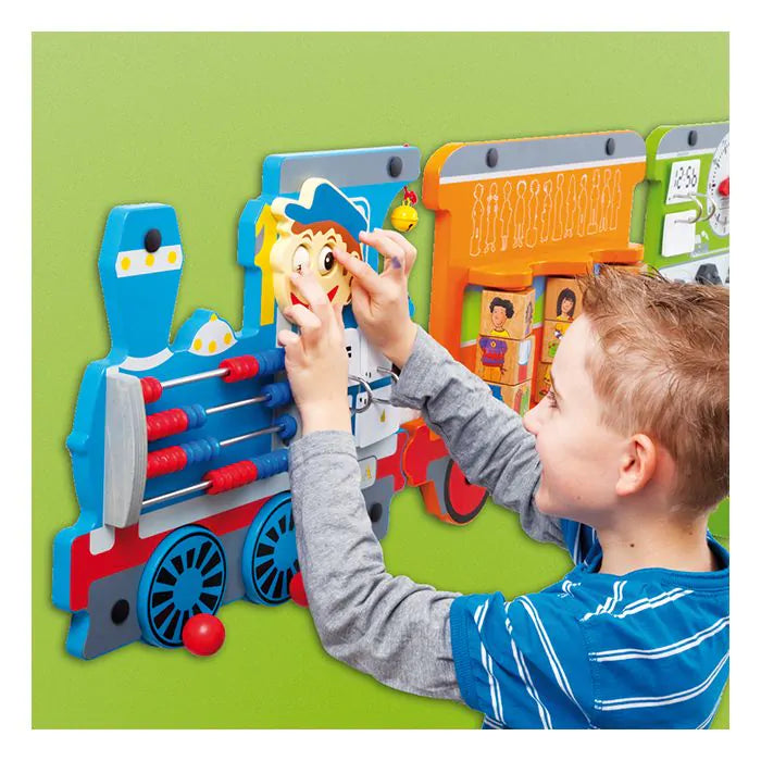 Trem de brinquedo de parede Beleduc Ella Time