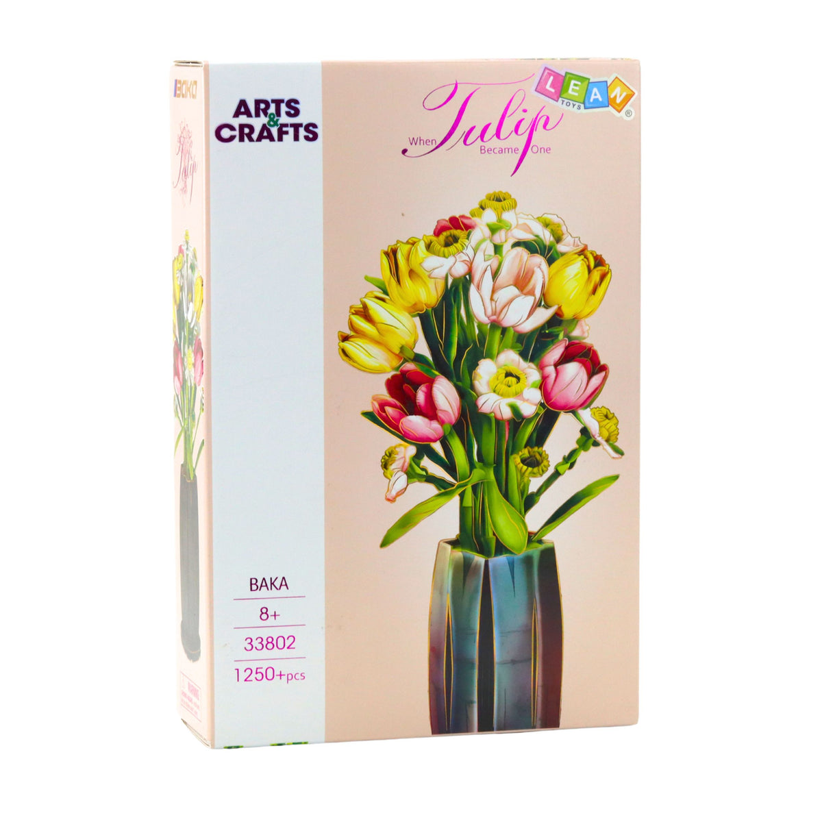 Construction Blocks Bouquet Of Tulips In A Vase 1250 Pcs.