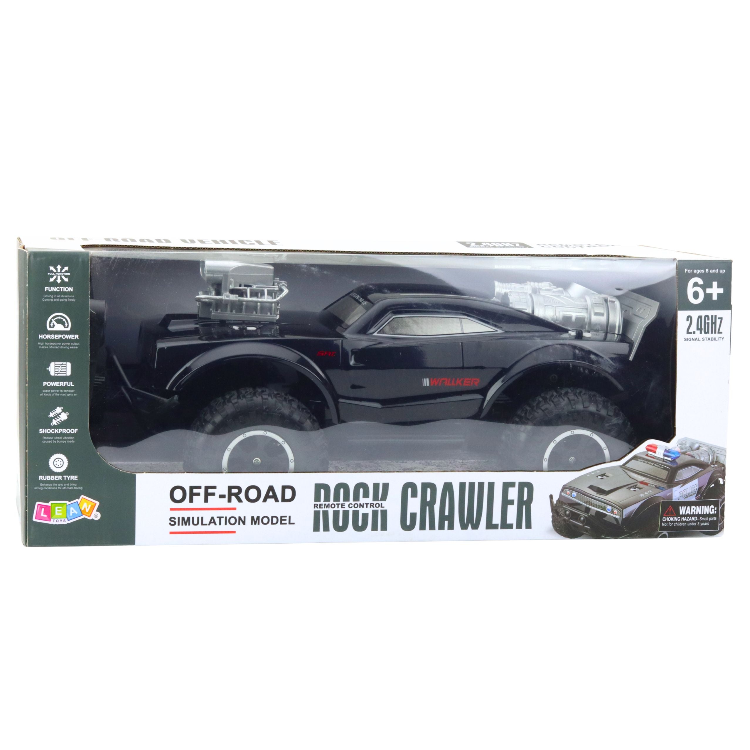 Large Off-road Remote Controlled Rc Sports Car Black 1:8