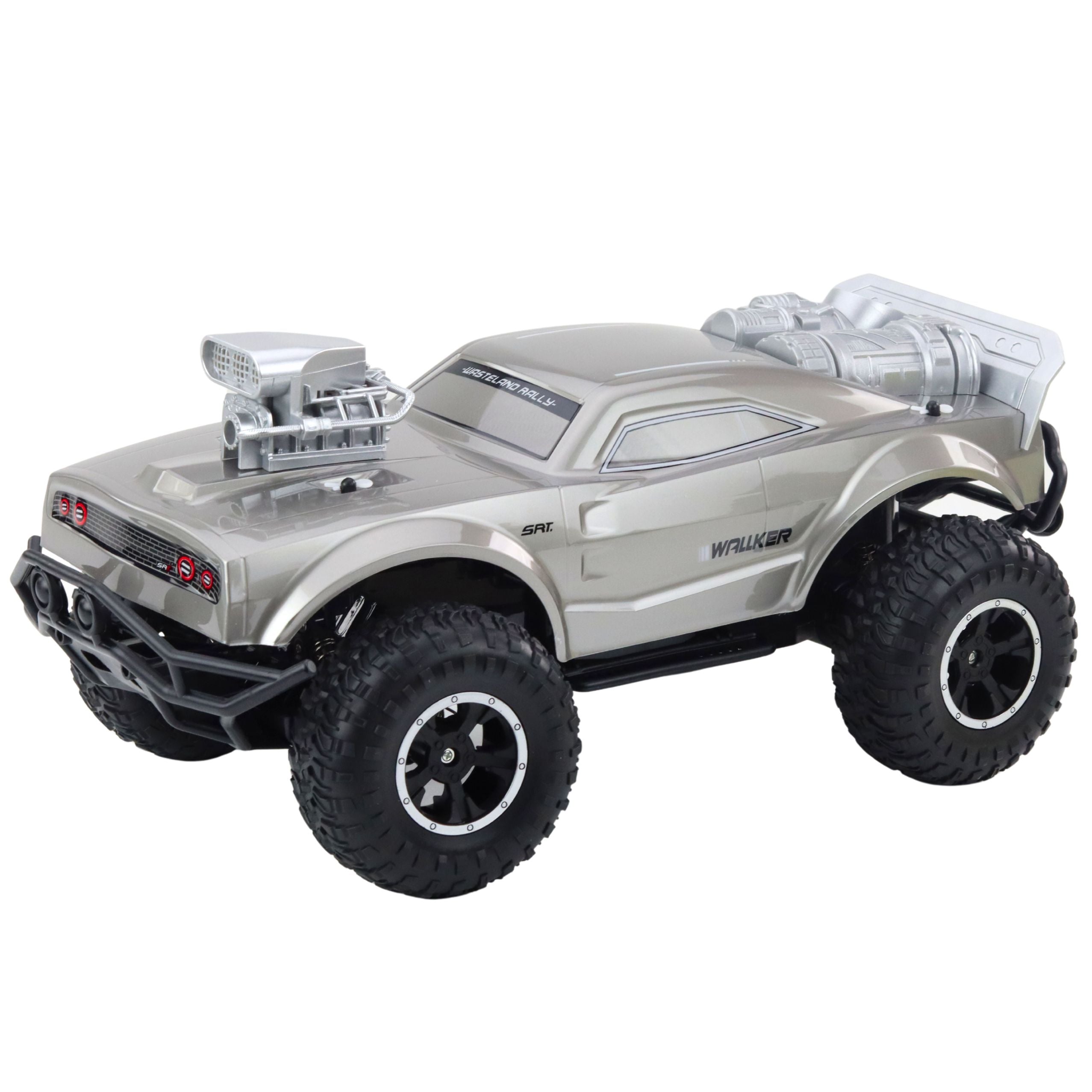 Stor fjärrstyrd terrängsportbil Rc Silver 1:8
