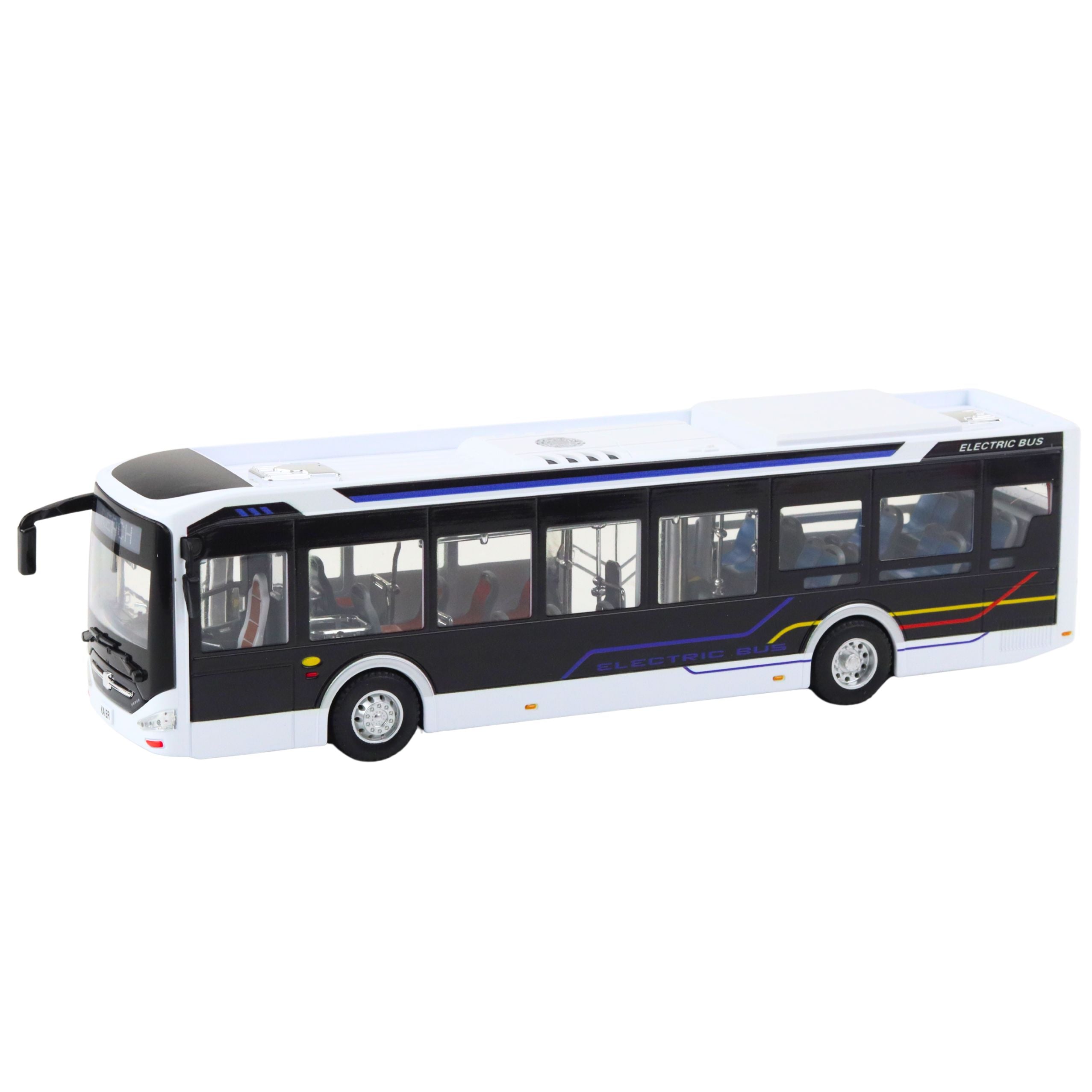 Autobus urbano in metallo bianco