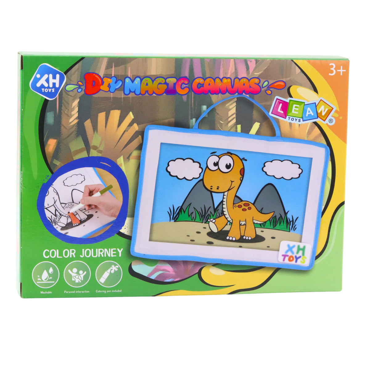 Diy Magic Canvas Painting Board With Washable Markers